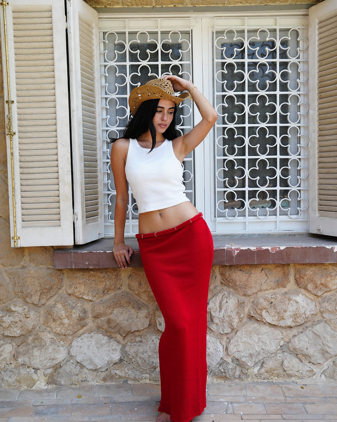 The Braided Knit Skirt