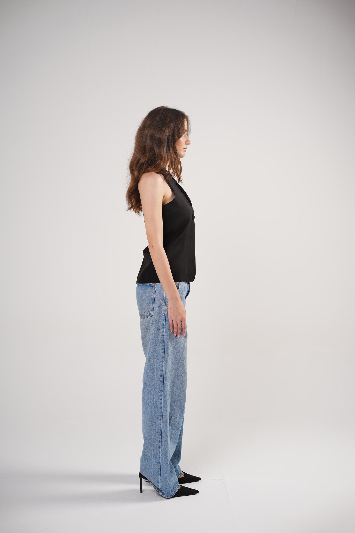 The Trendsetter Vest in Black