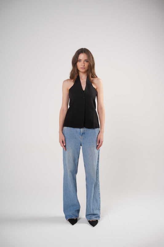 The Trendsetter Vest in Black