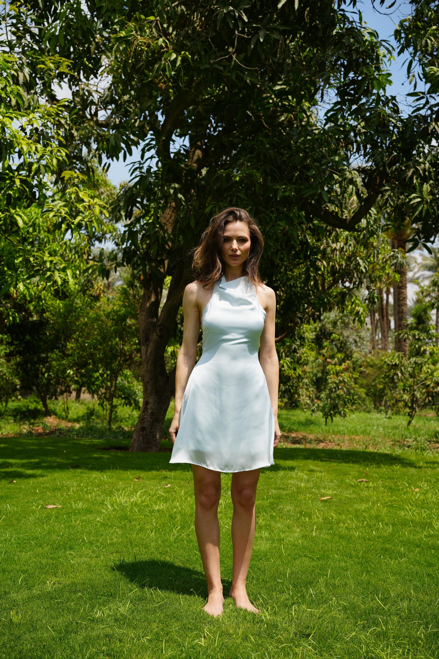 Coastal Breeze Satin Dress