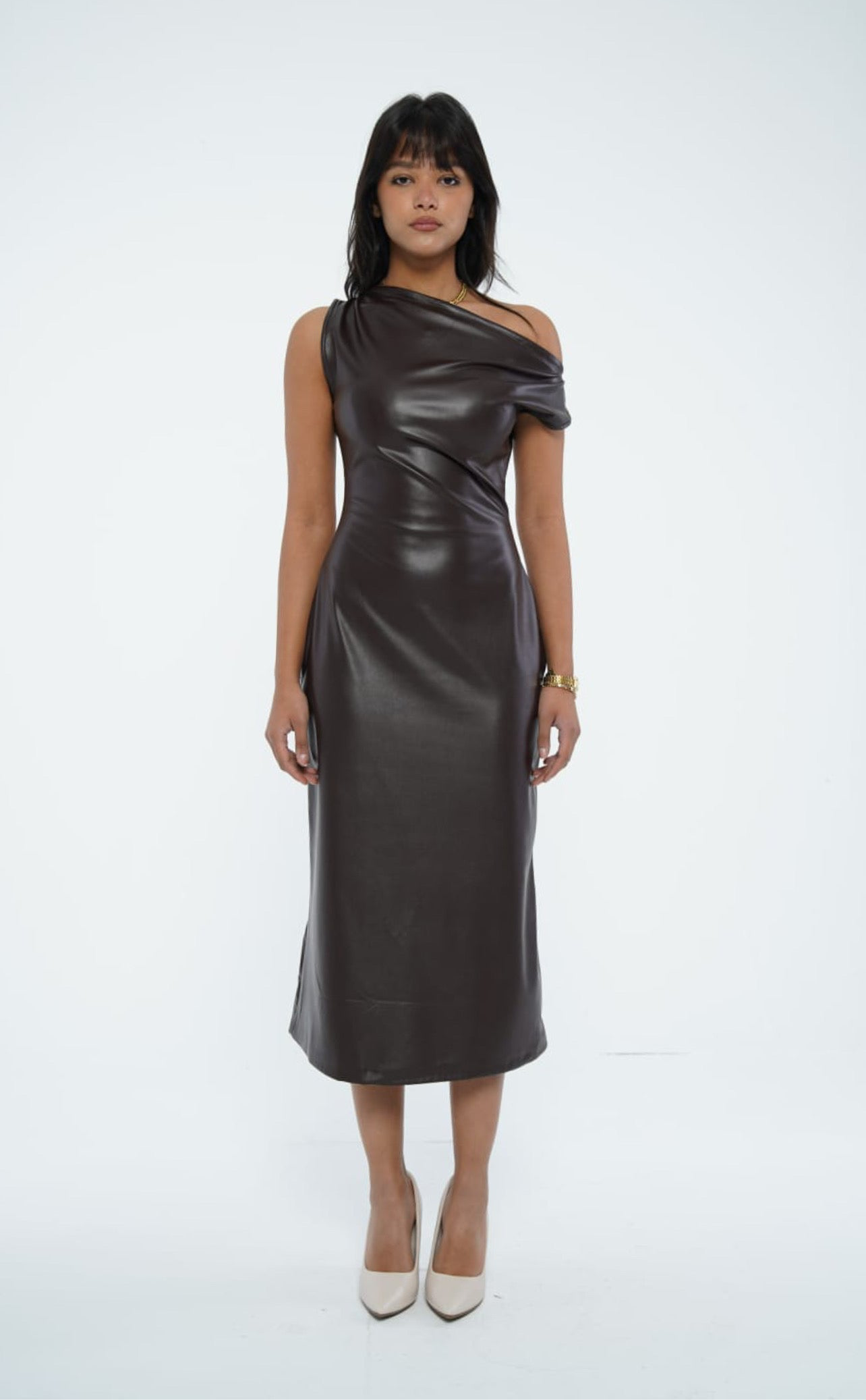 The Sculpting Leather Dress