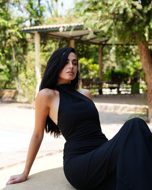 The Halter Linen Dress