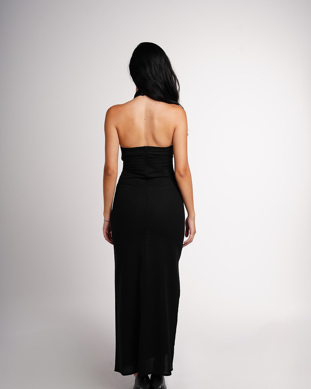 The Halter Linen Dress