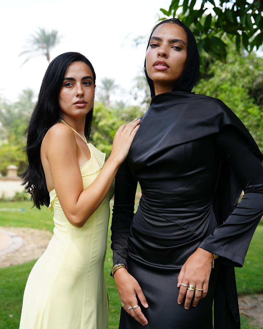 The Satin Bloom Modest Dress