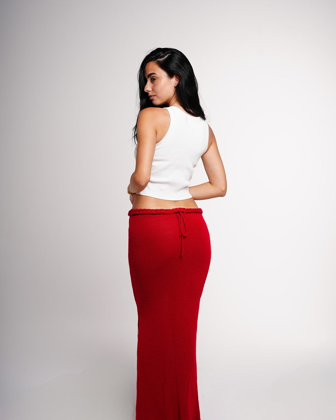The Braided Knit Skirt