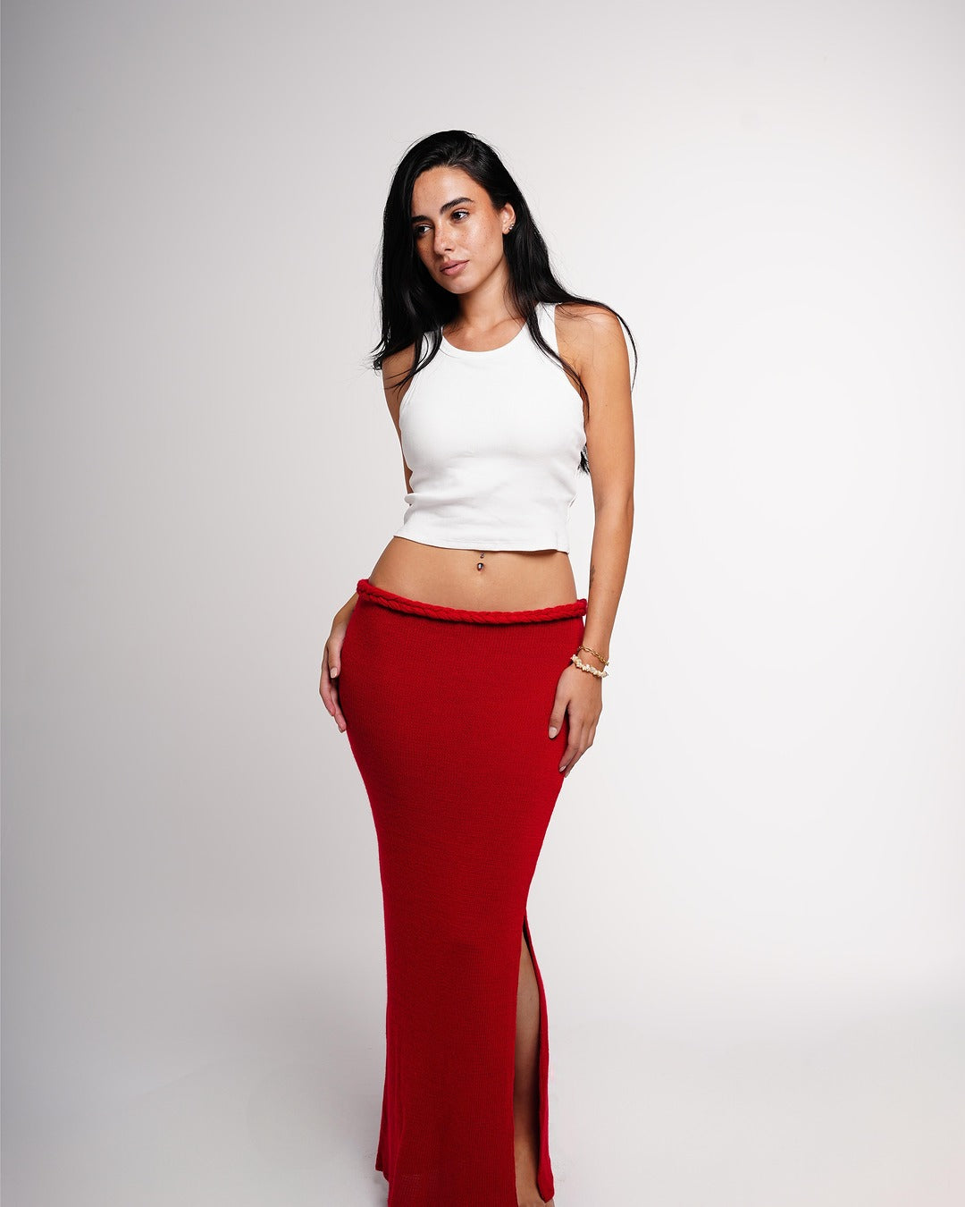 The Braided Knit Skirt