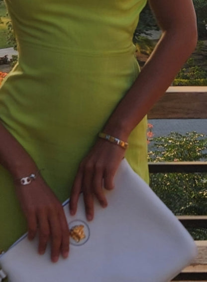 Off-Shoulder Linen Dress