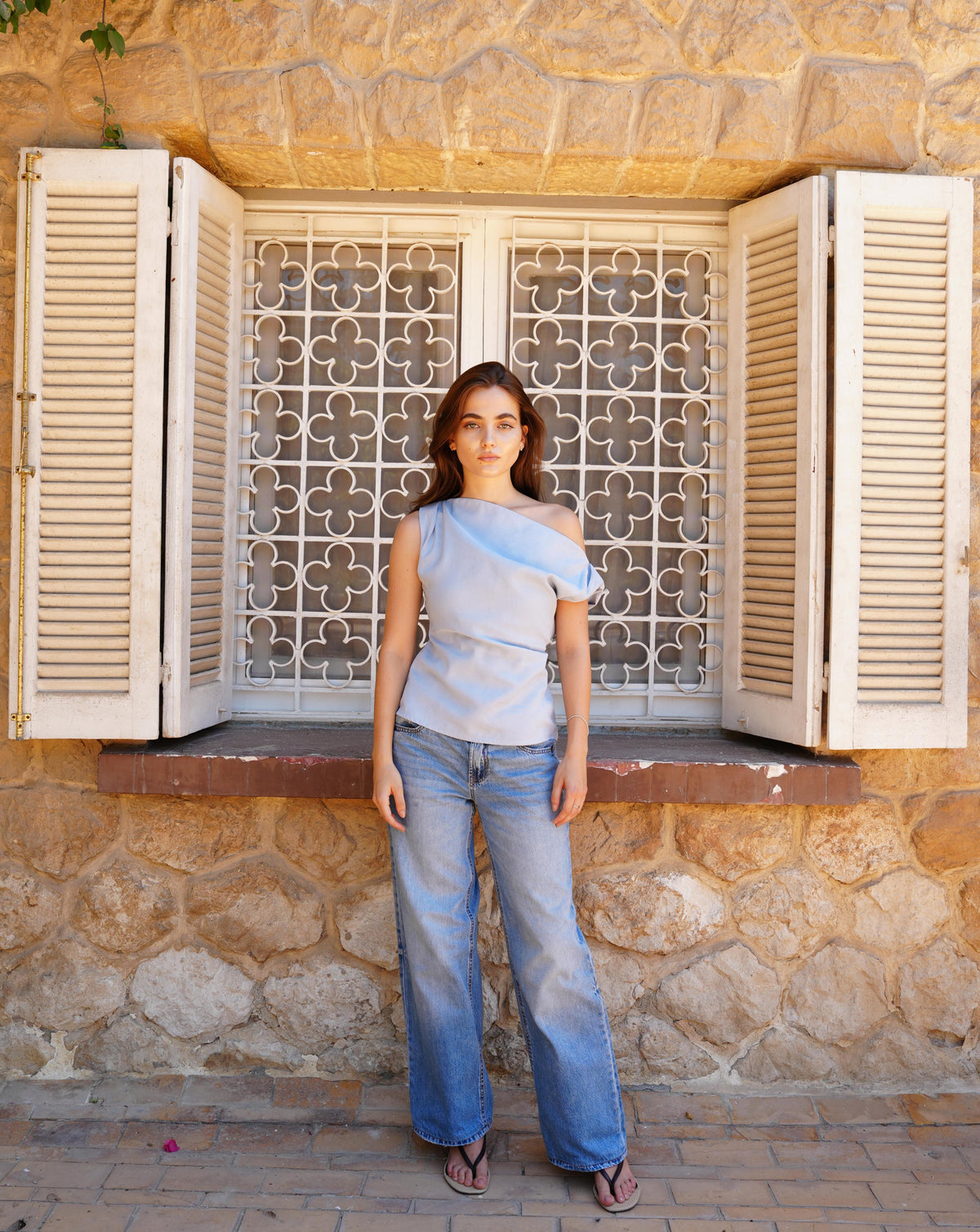 Sol Top in Baby Blue