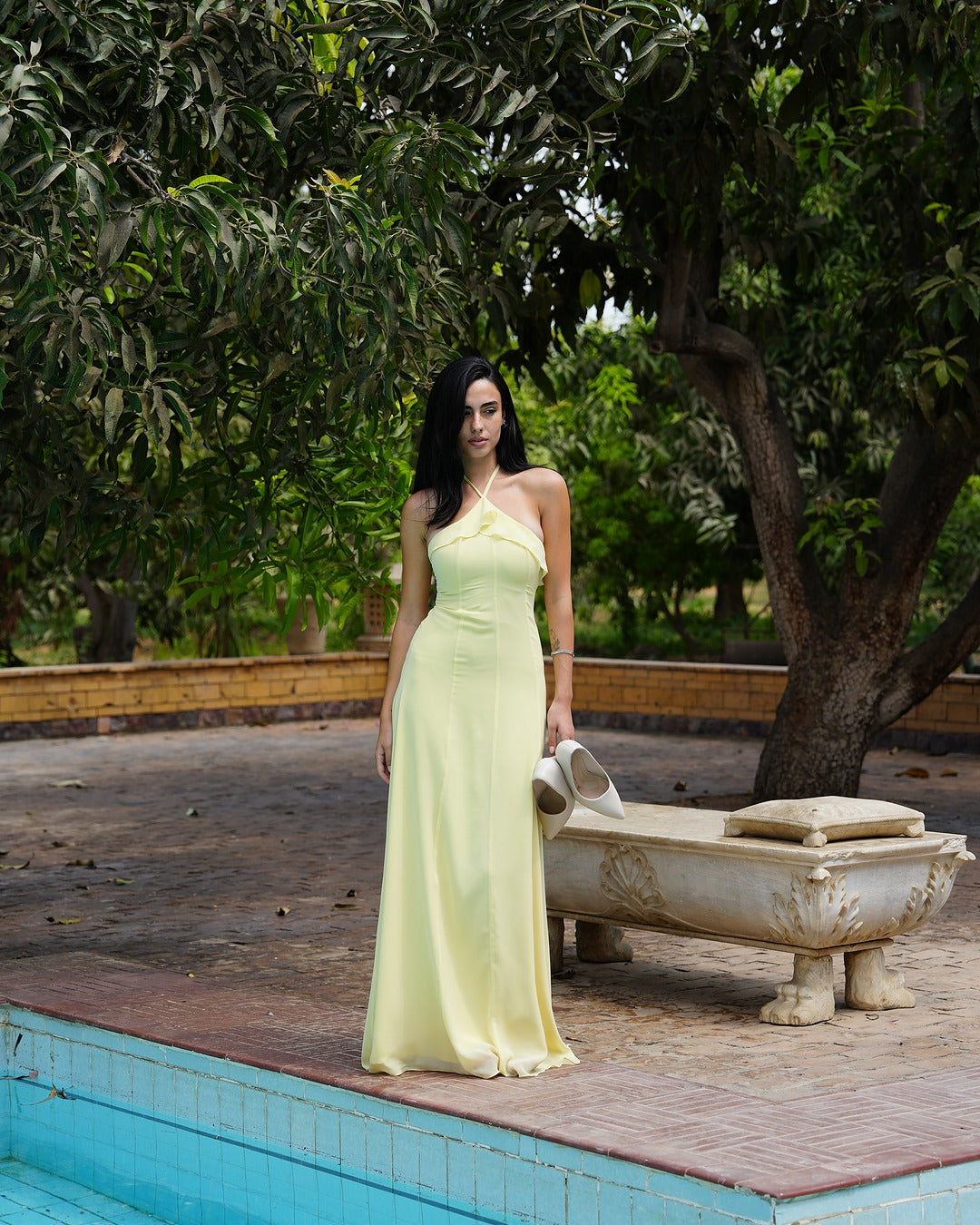 The Orchid Dress in Butter Yellow