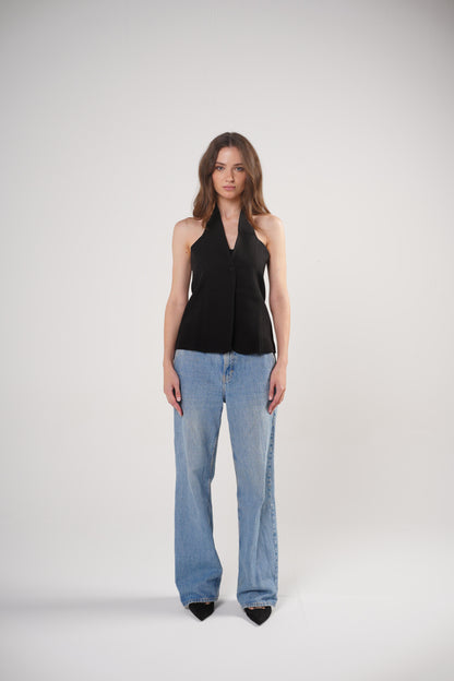 The Trendsetter Vest in Black