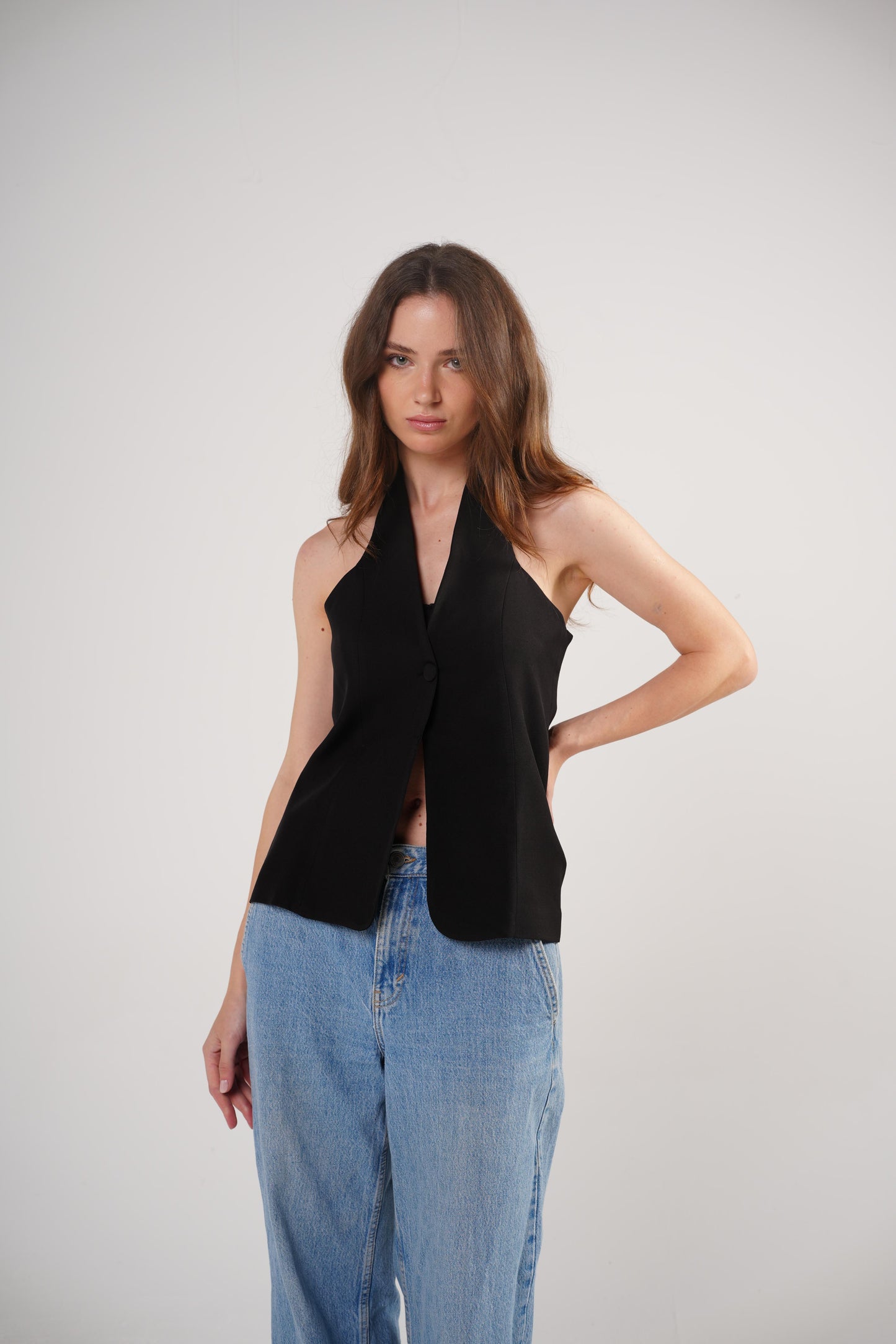 The Trendsetter Vest in Black