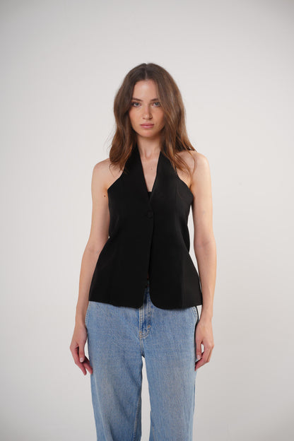The Trendsetter Vest in Black