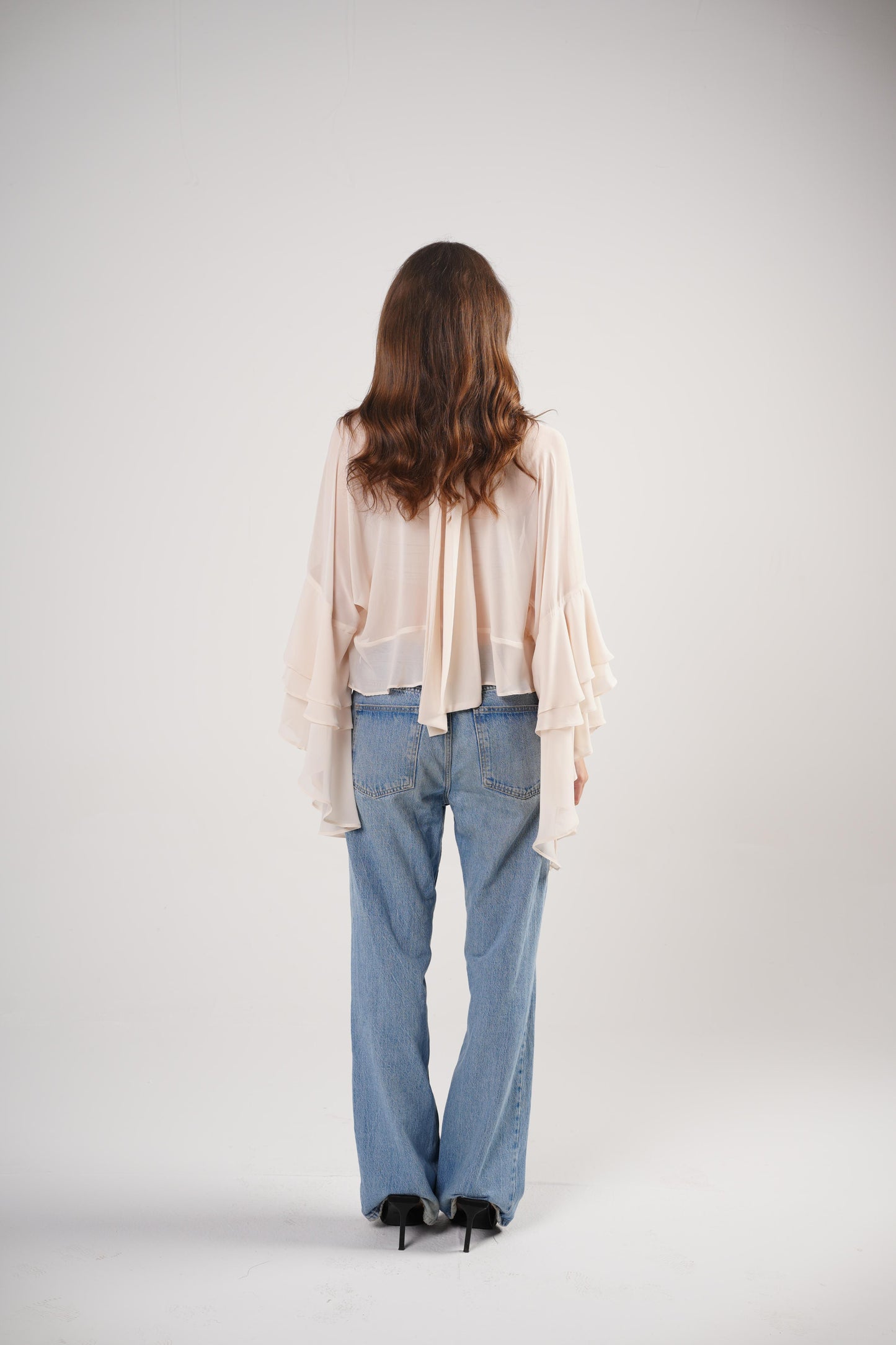 Boho Chic Blouse in Ivory Dream