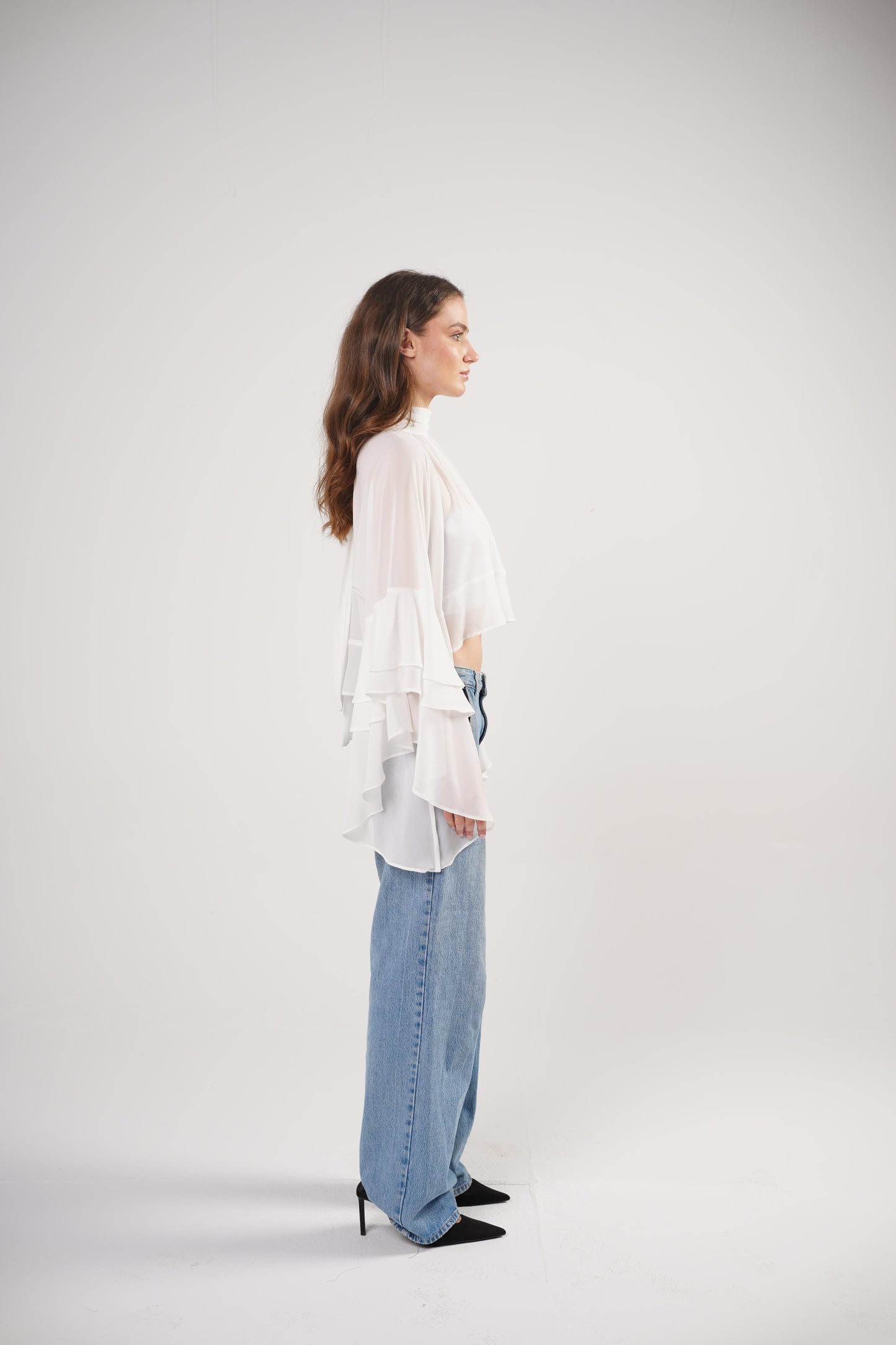 Boho Chic Blouse in Pristine White