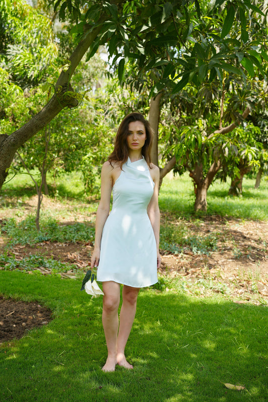 Coastal Breeze Satin Dress