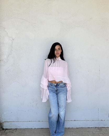 Boho Chic Blouse in Pink Babe