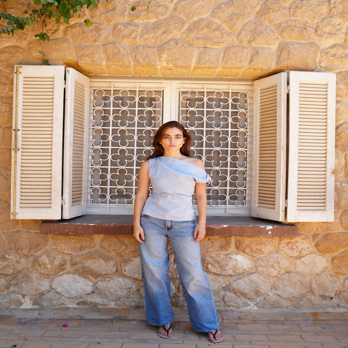 Sol Top in Baby Blue