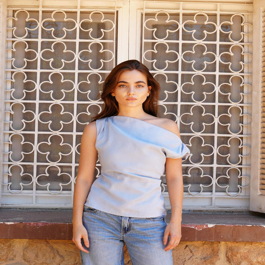 Sol Top in Baby Blue