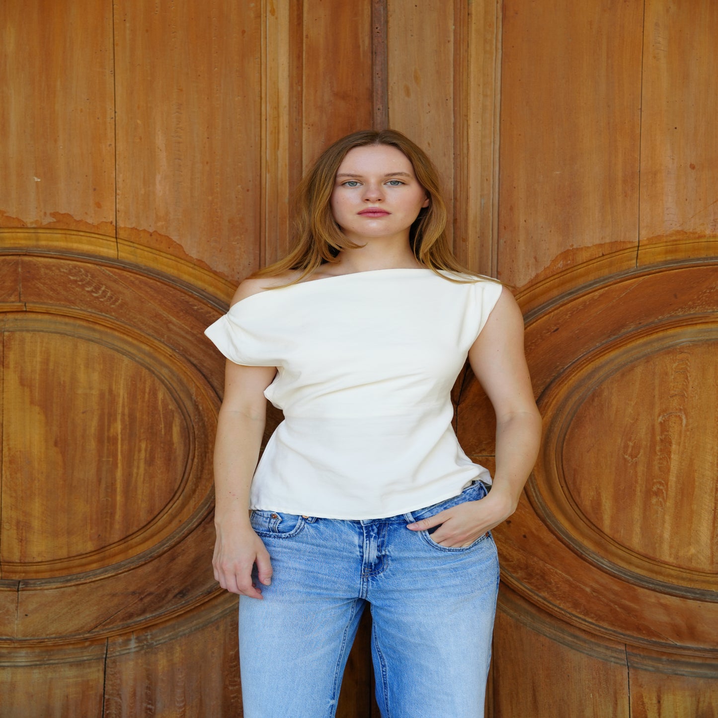 Sol Top in Ivory