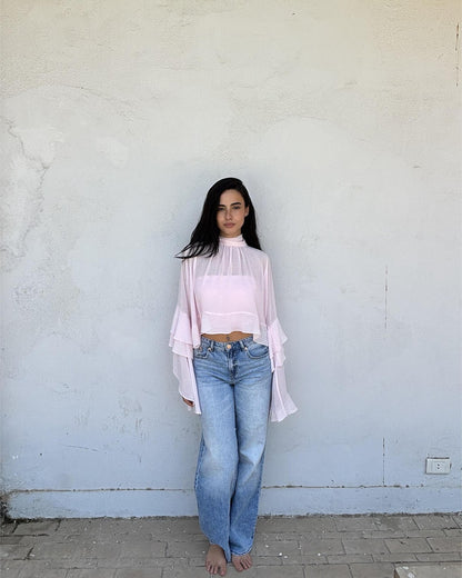 Boho Chic Blouse in Pink Babe
