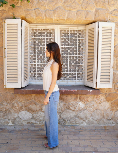 The Halter Top in  Ivory