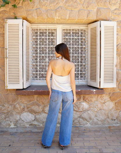 The Halter Top in  Ivory