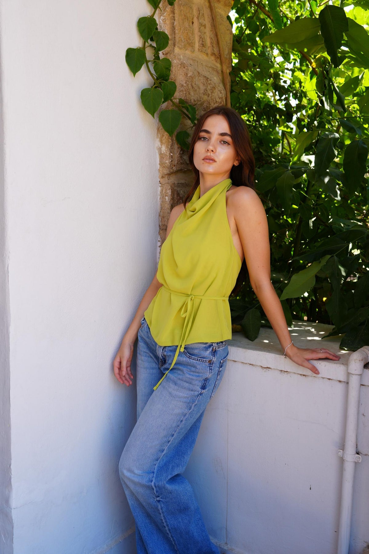 The Halter Top in Kiwi