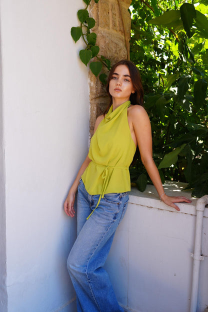 The Halter Top in Kiwi